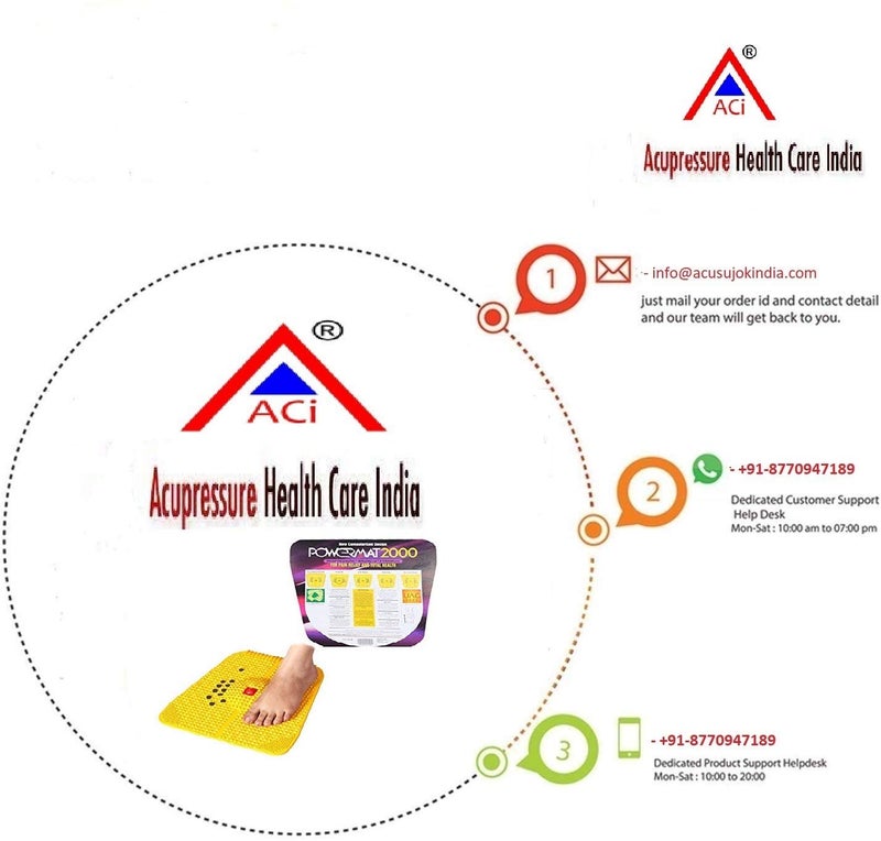 ACI Acupressure Health Care India POWERMAT2000 Plastic Acupressure Magnet Pyramids (Yellow) - Image 4