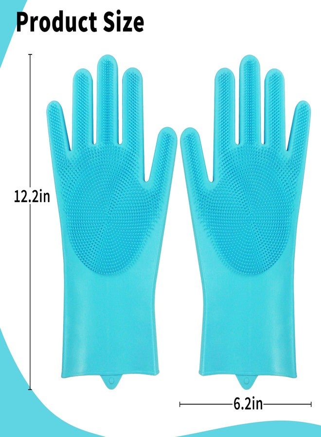 DUFFOBAN Pet Grooming Gloves - Cat and Dog Glove Brush, High Efficiency Pet Hair Removal Massage Gloves, Silicone Bath Cleaning Gloves (1 Pair) - Image 5