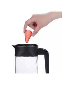 Elemental Kitchen Elemental Kitchen High Quality Glass Pitcher Clear and Black 1.1 L 68612002  - Image 3