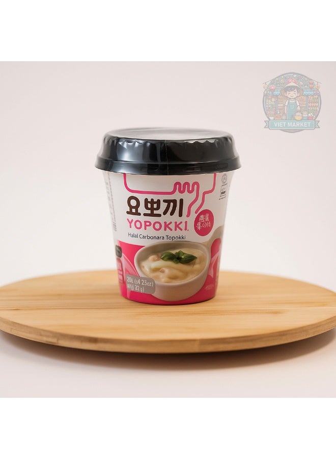 Yopokki Halal Topokki Carbonara Cup 120g - Image 3