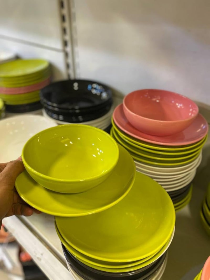 Generic 16 pieces of refractory porcelain in stunning colors.hg