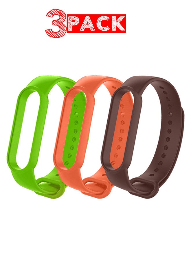 (for Xiaomi Mi Band 5 / Mi Band 6) Strap Wristbands Colorful Bracelet for Women Men Silicone Replacement Bands - Image 1