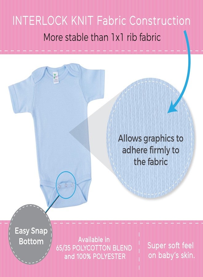 Laughing Giraffe Baby Blank Short Sleeve Unisex One Piece Bodysuit (3-6 Months, Yellow) - Image 5