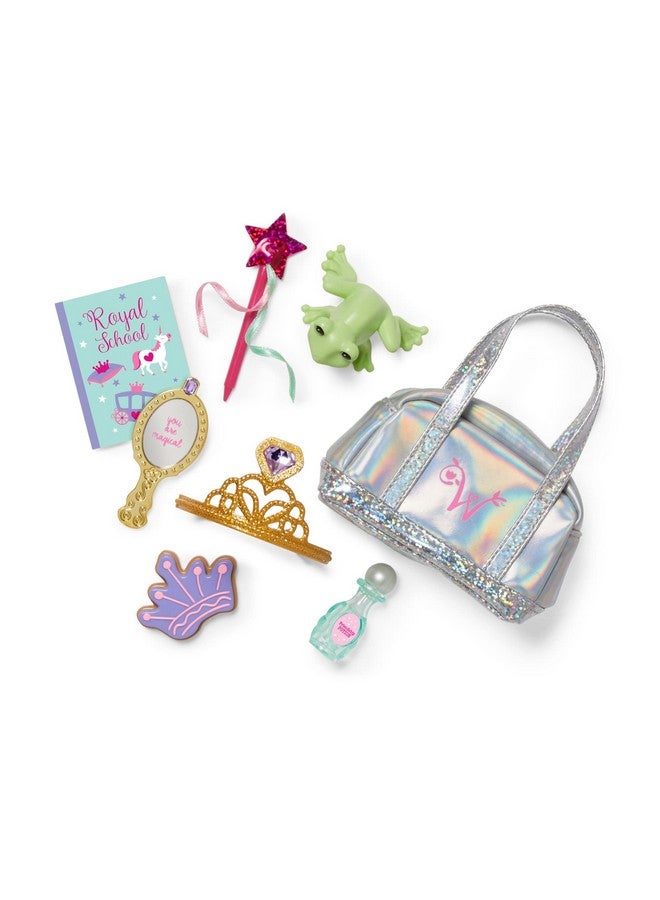 American Girl Welliewishers Ready To Be Royal Accessory Set For 14.5Inch Dolls With An Iridescent Bag, A Gold Hand Mirror Dolls, A Gold Tiara Ages 4+  - Image 4