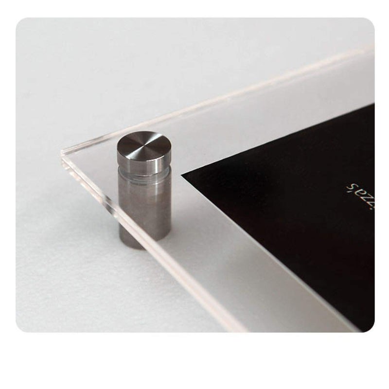 Generic Acrylic Sandwich Sheet Board for Display Ads Posters Pictures Information 12x18 Transparent 12 x 18 inches  - Image 3