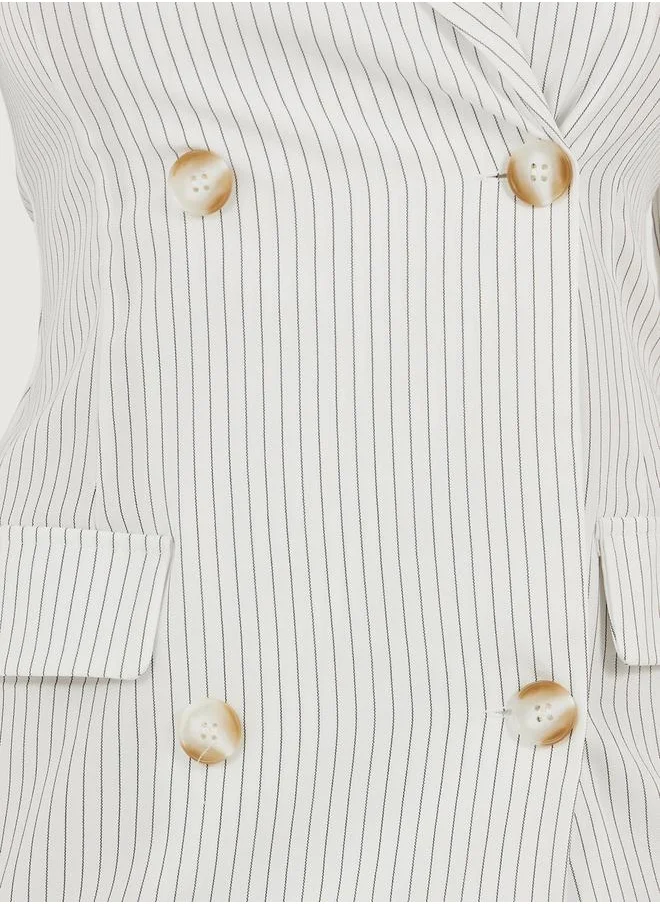 Styli Striped Blazer Dress