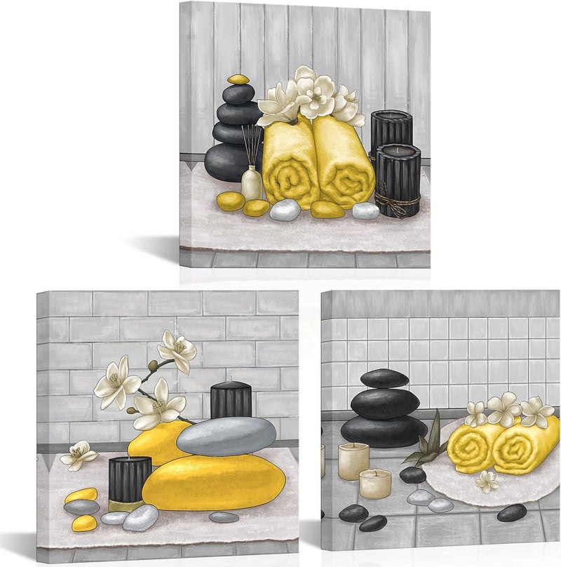 RnnJoile Spa Canvas Wall Art Set - Image 1