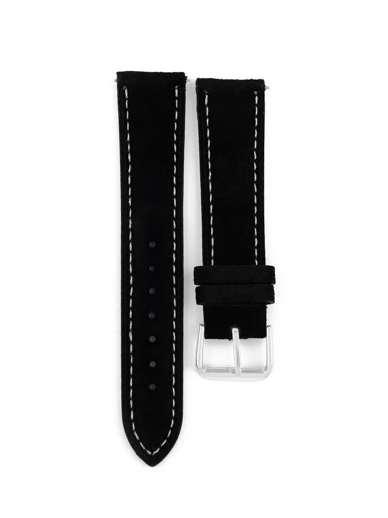 Bluejw Retro Genuine Leather Plush Replacement Watch Strap – 18mm 20mm 22mm 24mm Luxury Watch Band in Multiple Colors for Easy Strap Replacement - Image 1