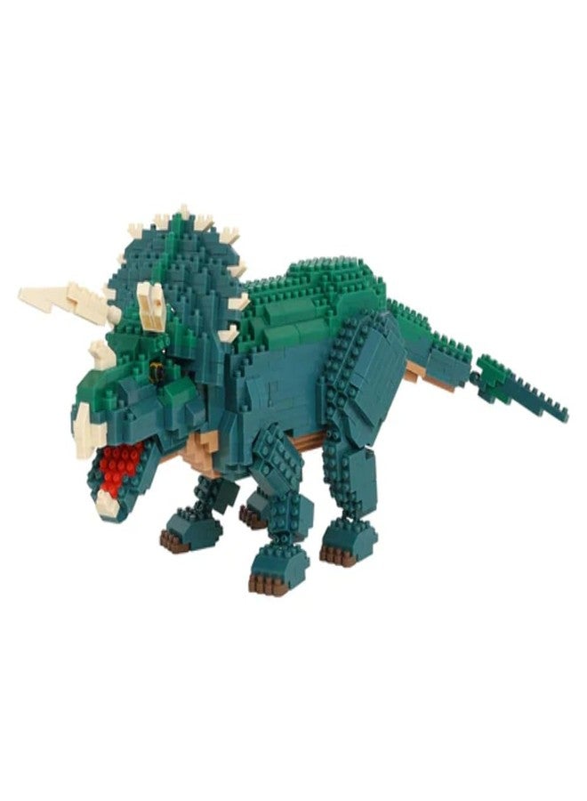 Kawada nanoblock - Dinosaurs - Dinosaur Deluxe Edition Triceratops, Advanced Hobby Series Building Kit - Image 1