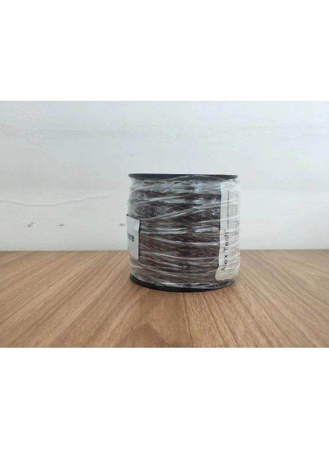 Alex Tech 100ft - 1/2 inch PET Expandable Braided Sleeving â€“ BlackRed â€“ Alex Tech Braided Cable Sleeve - Image 5