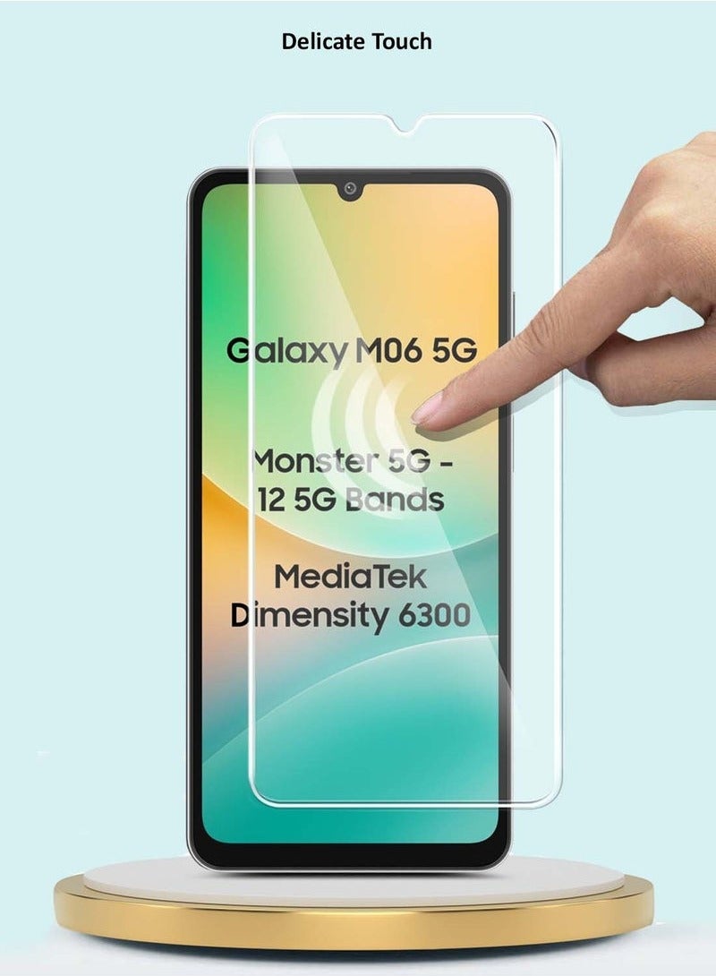 TIGER Samsung Galaxy M06 5G 2025 / Samsung Galaxy F06 5G 2025 GMAX Premium Series Curved Edges 9H 2.5D Tempered Glass Screen Protector – Full Coverage, Ultra-Clear, Scratch Resistant, Easy Installation, Curved Edges – Clear - Image 4