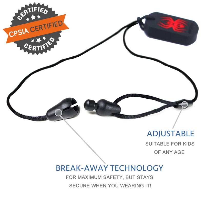 QUALEAP AMBER Xtra Tough (XT) Spider Sensory Chew Necklace for Kids (3 Pack) - Chewing Teething Necklace Teether Necklace Chew Toys - Designed for Chewing, Autism Sensory Teether Toy (Toughest - Aggressive Chewer) - Image 3