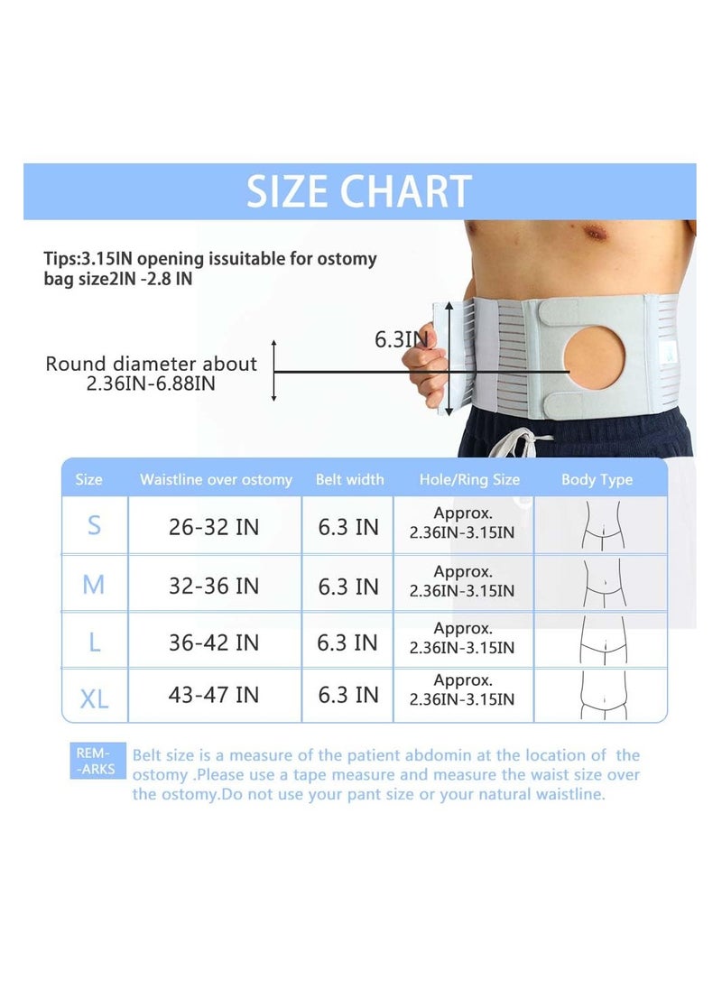 SYOSI - Abdominal Medical ostomy belt, Adjustable Stoma support belt Portable ileostomy colostomy belt, Universal Ostomy belt helps protection ostomy bag, for recovery after any abdominal surgery - Image 1