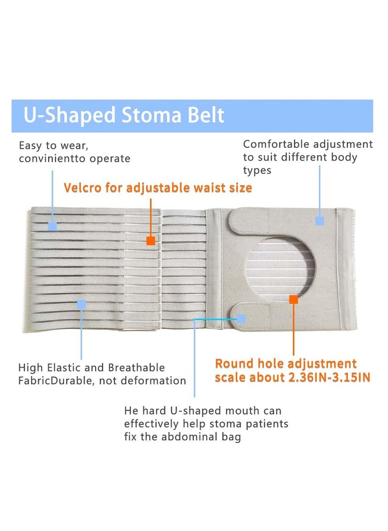 SYOSI - Abdominal Medical ostomy belt, Adjustable Stoma support belt Portable ileostomy colostomy belt, Universal Ostomy belt helps protection ostomy bag, for recovery after any abdominal surgery - Image 1
