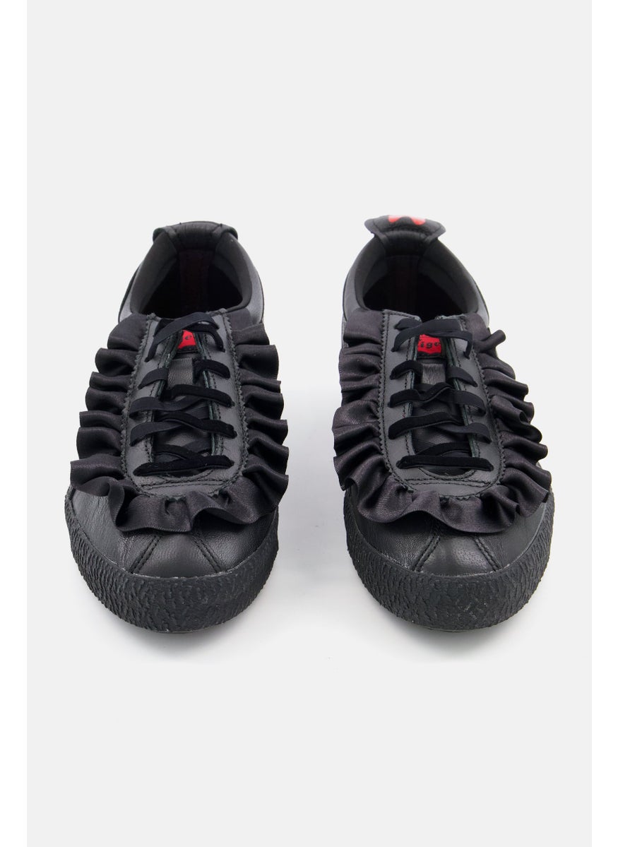 Onitsuka Tiger - Women Minnie Mexico Delegation Lace Up Sports Shoes, Black - Image 1