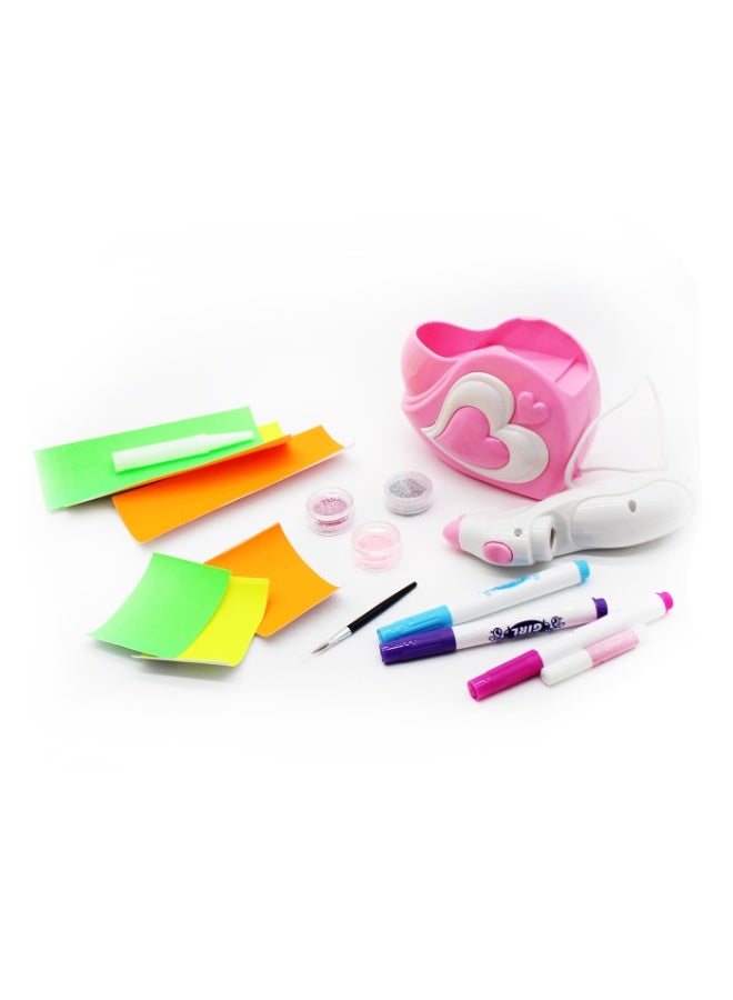 دي أس مجموعة أقلام تاتو جل للرسم اليدوي للأطفال، خدع مبتكرة، ألعاب مضحكة مضادة للتوتر للأطفال، هدية عيد ميلاد والاحتفالات، ألعاب جميلة وعصرية - Image 3