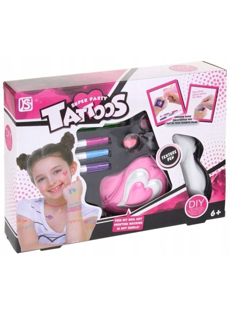 دي أس مجموعة أقلام تاتو جل للرسم اليدوي للأطفال، خدع مبتكرة، ألعاب مضحكة مضادة للتوتر للأطفال، هدية عيد ميلاد والاحتفالات، ألعاب جميلة وعصرية - Image 5