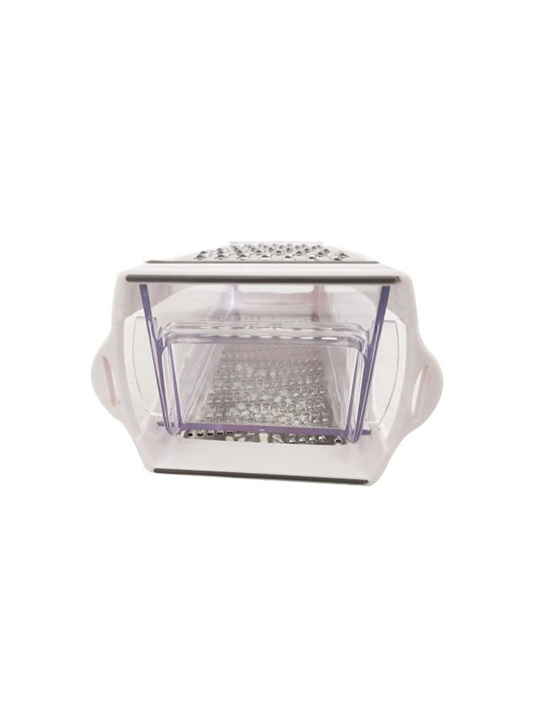 OMEVE Cheese Grater with Garlic Crusher - Box Grater Cheese Shredder - Cheese Grater with Handle - Graters for Kitchen Stainless Steel Food Grater - Garlic Mincer Tool and Vegetable Peeler  - Image 4