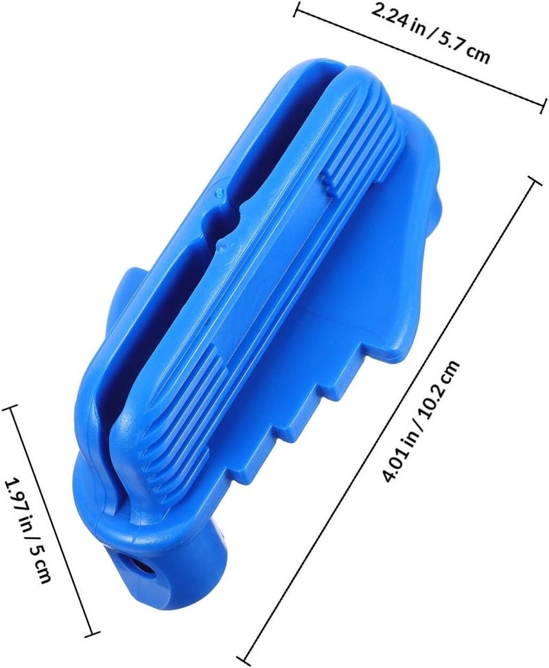 High-precision Woodworking Center Finder Scribing Tool Blue Plastic Center Gauge for Accurate Marking and Layout in Carpentry and Woodworking Tasks - Image 2