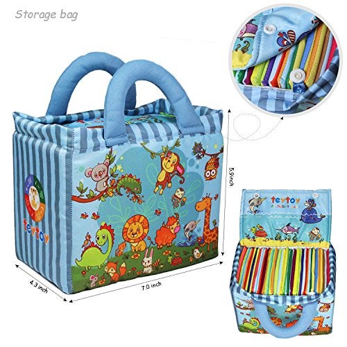 TEYTOY Baby Toy Zoo Series 26pcs Soft Alphabet Cards with Cloth Bag for Over 0 Years - Image 3