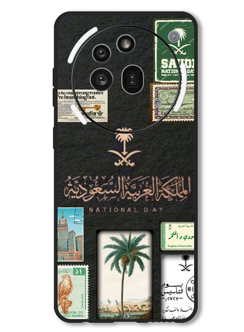 Theodor Case Compatible with Nothing Phone 3a Pro Protection Shockproof Bumper Cover KSA national day - Image 1