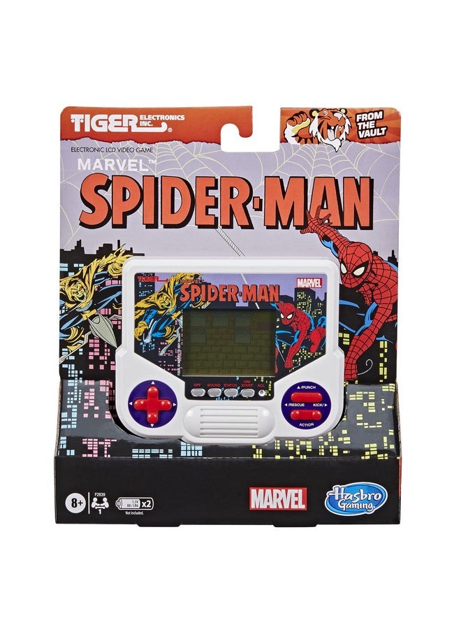 Hasbro Games - Hasbro Gaming Tiger Electronics Marvel Spiderman Electronic Lcd Video Gameretroinspired 1Player Handheld Gameages 8 And Up - Image 1