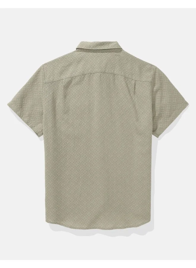 American Eagle OLIVE DAZE AE Poolside Button-Up Shirt for Men | Best Price UAE