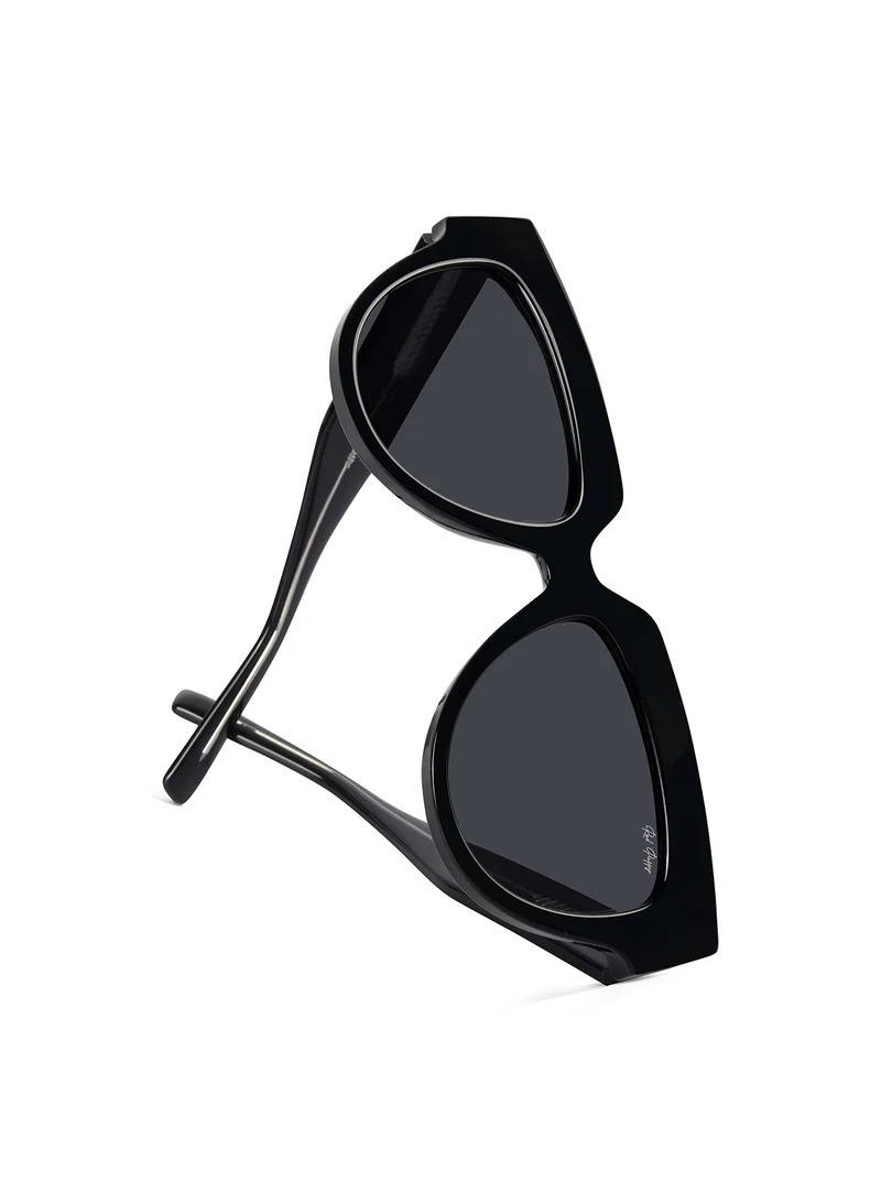 ووجلز نظارات شمسية مستديرة مستقطبة سوداء بحماية 100% من الأشعة فوق البنفسجية للرجال والنساء