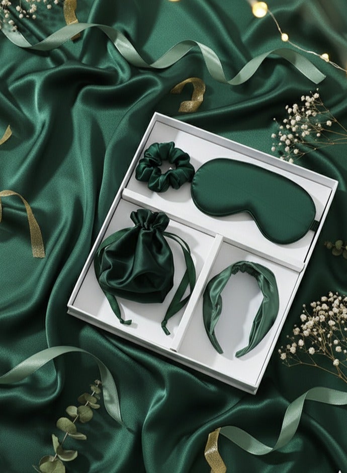 Neox Birthday Gifts for Girls Woman , Gift Basket for Ladies ,  Girls ,Girlfriend and Wife , Gift Set with Gift Box ,Silk Sleep Masks Hair Scrunchies Headband for Mother and Sister  Anniversary Gift for Wife Wedding Bride Gift for Friends - Image 1