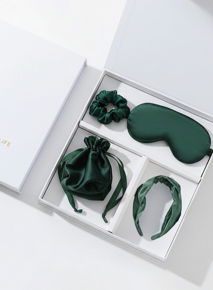 Neox Birthday Gifts for Girls Woman , Gift Basket for Ladies ,  Girls ,Girlfriend and Wife , Gift Set with Gift Box ,Silk Sleep Masks Hair Scrunchies Headband for Mother and Sister  Anniversary Gift for Wife Wedding Bride Gift for Friends - Image 5