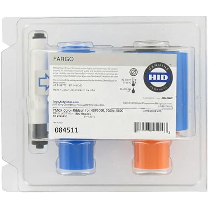 84511 YMCK COLOR RIBBON FOR HDP5000,5000E,5600 PRINTERS REPLACES 84051 - Image 1