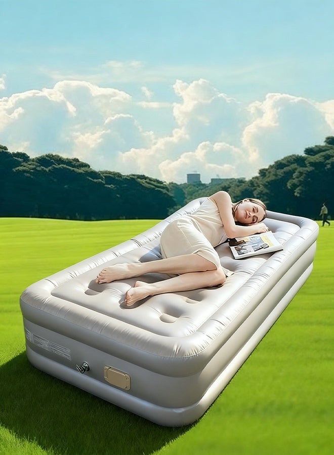 Fully automatic inflation and deflation mattress, air mattress for camping, outdoor portable, lunch break, folding inflatable mattress - Image 4