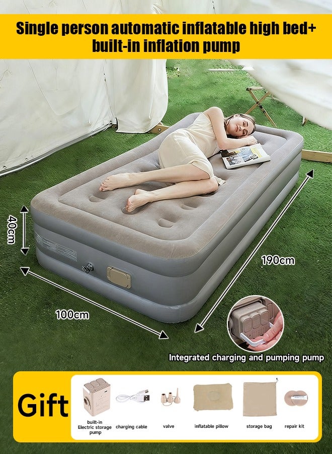 Fully automatic inflation and deflation mattress, air mattress for camping, outdoor portable, lunch break, folding inflatable mattress - Image 5