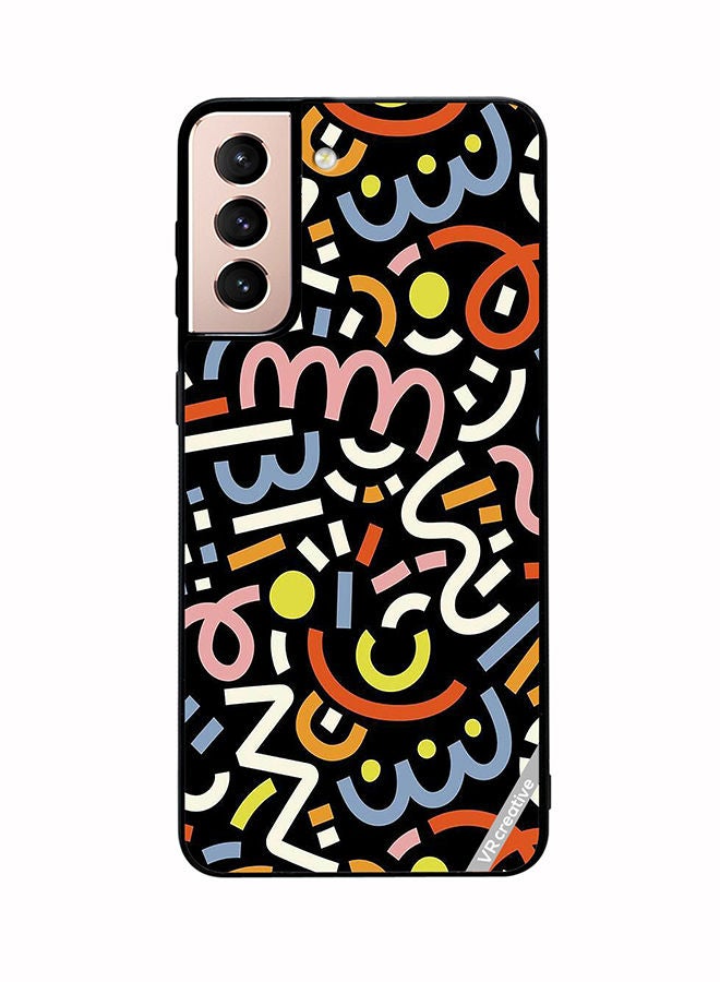 VR CREATIVE Protective Case Cover For Samsung Galaxy S21 Plus 5G Vector Design Multicolour - Image 1