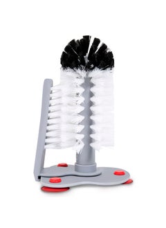 AL SANIDI Cup cleaning brush with non-stick base, Gray, 12.5x12x19 Cm  - Image 1