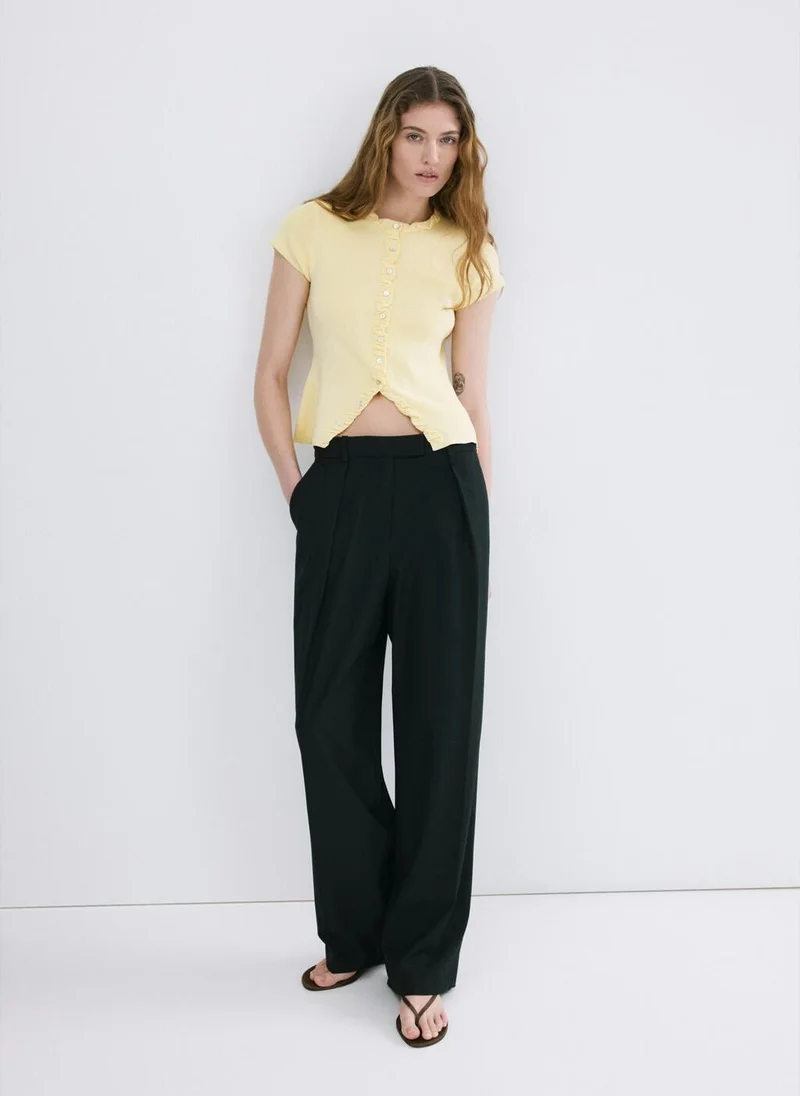 Mango  Fine knit sweater with buttons for Women | Best Price UAE
