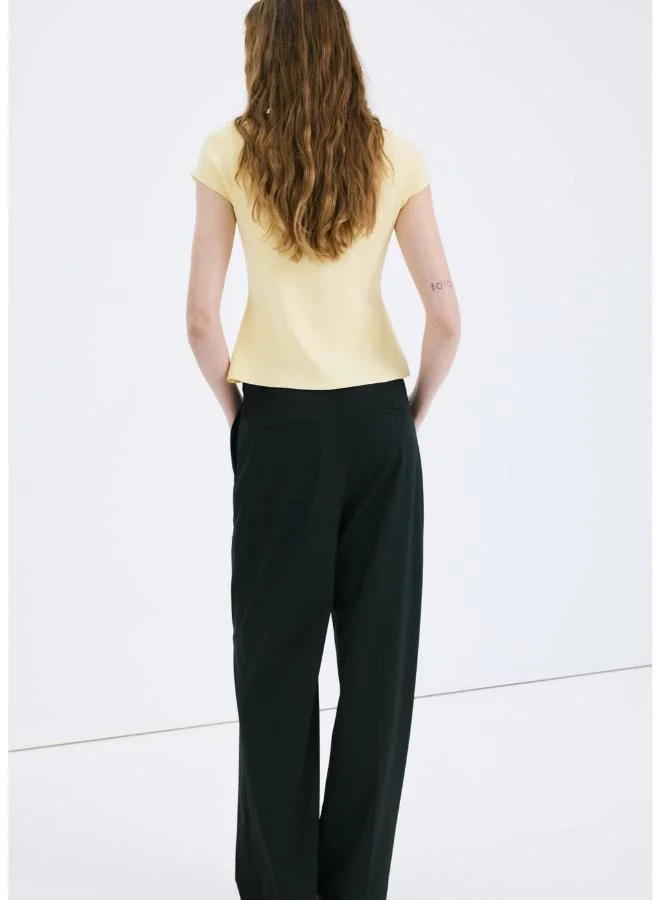 MANGO Fine knit sweater with buttons