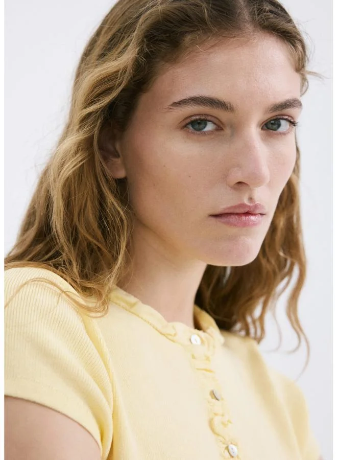 Mango  Fine knit sweater with buttons for Women | Best Price UAE