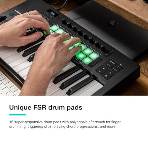 Novation Launchkey 25 MK4 — Compact 25 Key, USB, MIDI Keyboard Controller with DAW Integration. Chord Mode, Scale Mode, 8 Drum Pads, and Arpeggiator — Includes Software Bundle for Music Production - Image 4