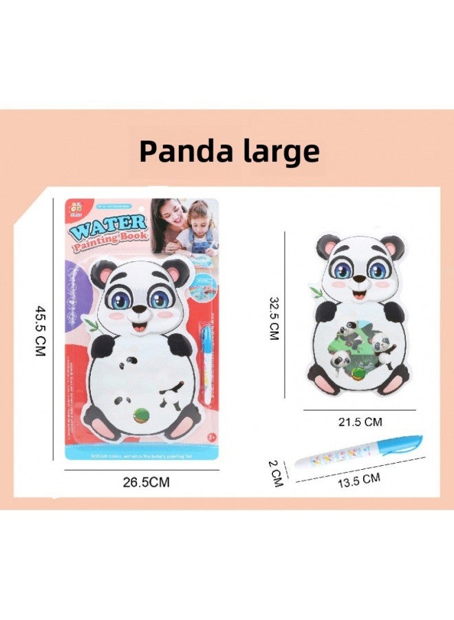 Children's EVA Color Changing Cloth Book Baby Summer Water Play Toy Color Educational Early Education Color Changing Bath Book-Color:Panda-Large  - Image 1