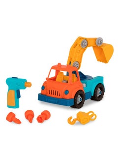 BATTAT Battat- Wonder Wheels- Take-Apart Crane Truck - Toy Crane Truck With Drill For Kids - STEM Toy- Developmental Toy - 3 Years +  - Image 1
