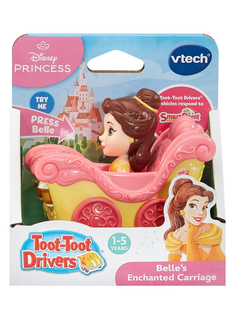 Vtech - Toot-Toot Drivers Belle's Enchanted Carriage, Disney Princess - Multicolour | Pretend Play Vehicle with Lights, Phrases and Songs, Interactive Toddler Toy  | ideal for ages 12 Months, 2, 3, 4+ - Image 1