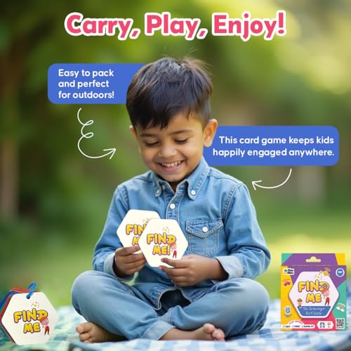 GiniMini FIND ME – Scavenger Hunt Game for Ages 3+ | 60 Reusable Cards | 3 Play Modes – Fast, First, Super FIT | Indoor, Outdoor & Travel | Boosts Observation, Memory & Vocabulary | Family Fun - Image 5
