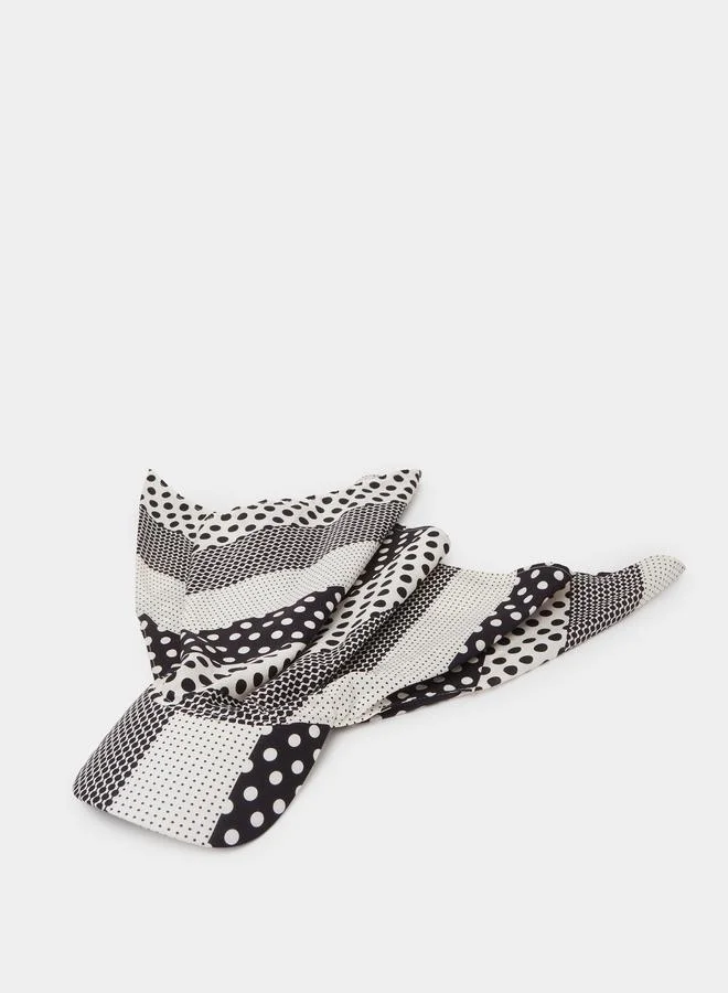 Multi-Color Polka Dot Scarf Cap