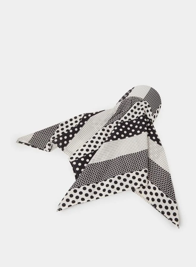 Styli  Multi-Color Polka Dot Scarf Cap for Women | Best Price UAE