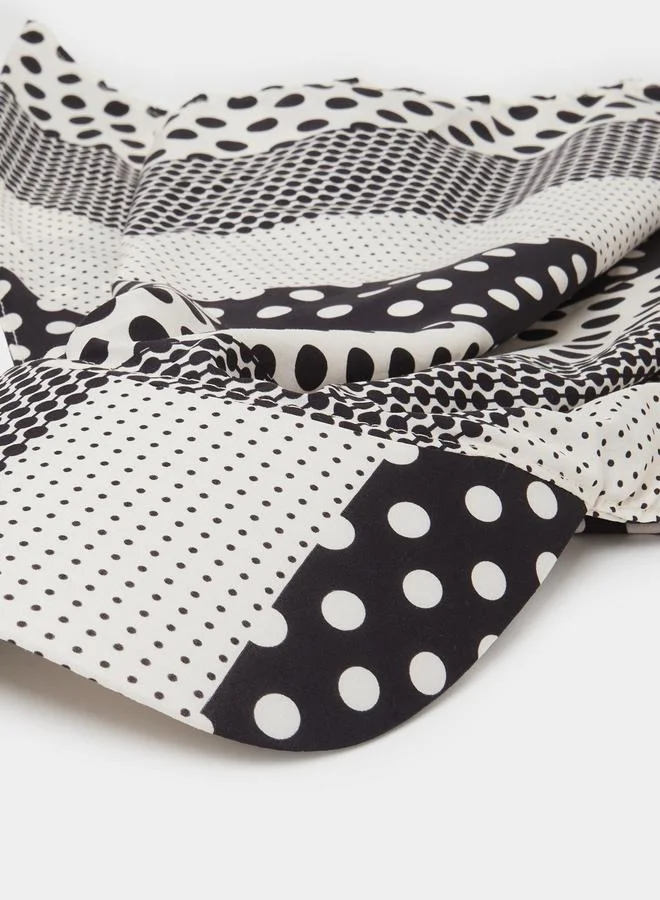 Styli  Multi-Color Polka Dot Scarf Cap for Women | Best Price UAE