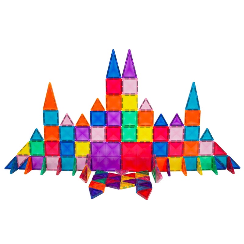PicassoTiles Mini Diamond Series Magnetic Tiles Building Set (101 Pieces) - Image 2