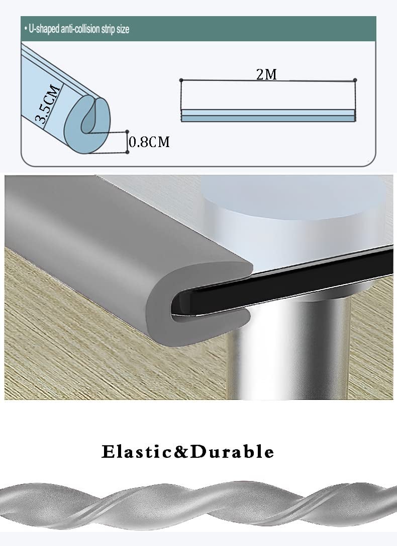 Syga Safety Strip Guard Protector (UShape_Grey) - Image 4