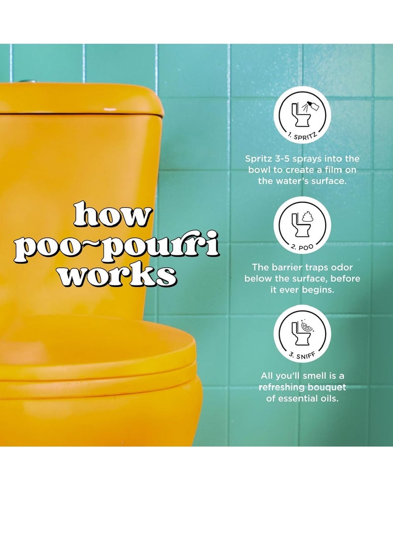 Poo-Pourri بخاخ المرحاض بيو~بورري - قبل أن تذهب برائحة الفانيليا والنعناع 0.34 أونصة سائلة - Image 3