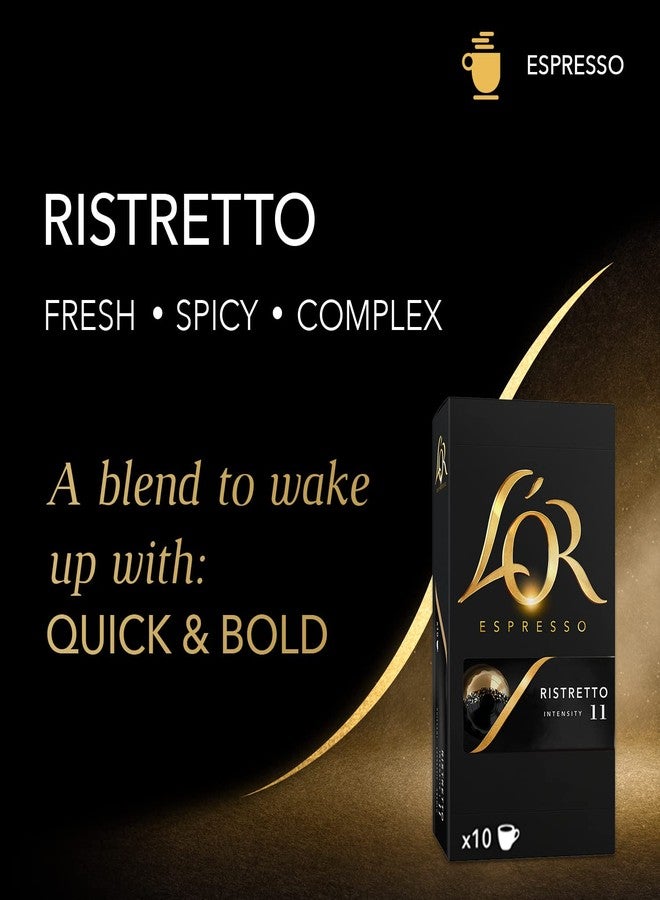 L'OR Espresso Capsules, 50 Count Ristretto, Single-Serve Aluminum Coffee Capsules Compatible with the L'OR BARISTA System & *Nespresso Original Machines, 50 Count (Pack of 1) - Image 3
